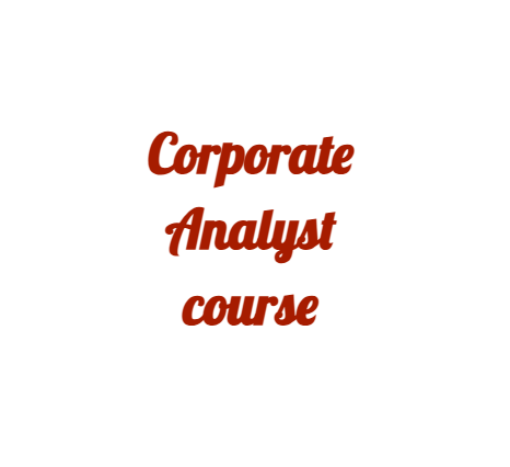 Corporate Analyst course